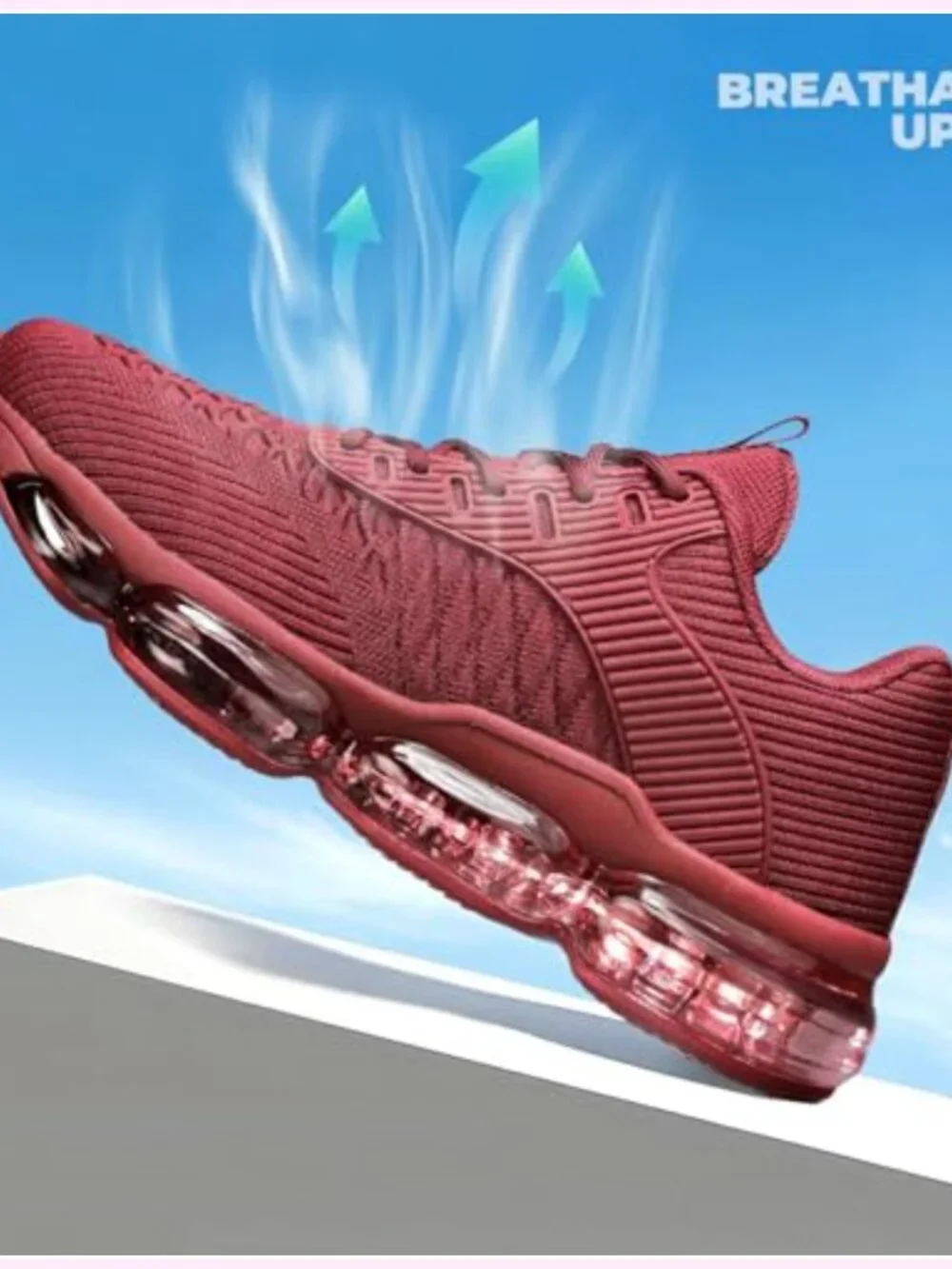 Women's Walking Running Shoes Air Cushion Fashion Sneakers Breathable Sport Gym